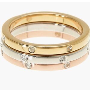 Adorina NEW water resistance, Swarovski crystal studded band -3  size 8